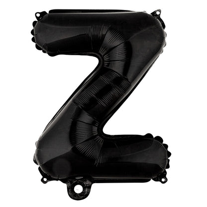 Balloonify Black Mylar Letter Z Balloon - 16" - 1 count box