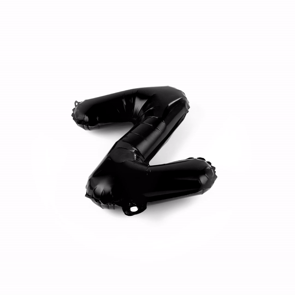 Balloonify Black Mylar Letter Z Balloon - 16" - 1 count box