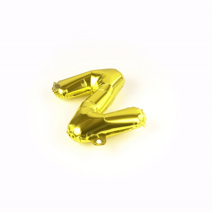Balloonify Gold Mylar Letter Z Balloon - 16" - 1 count box