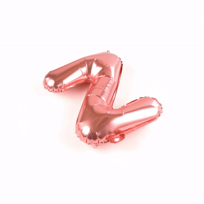 Balloonify Rose Gold Mylar Letter Z Balloon - 16" - 1 count box