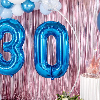 Balloonify Blue Mylar Number 0 Balloon - 40" - 1 count box
