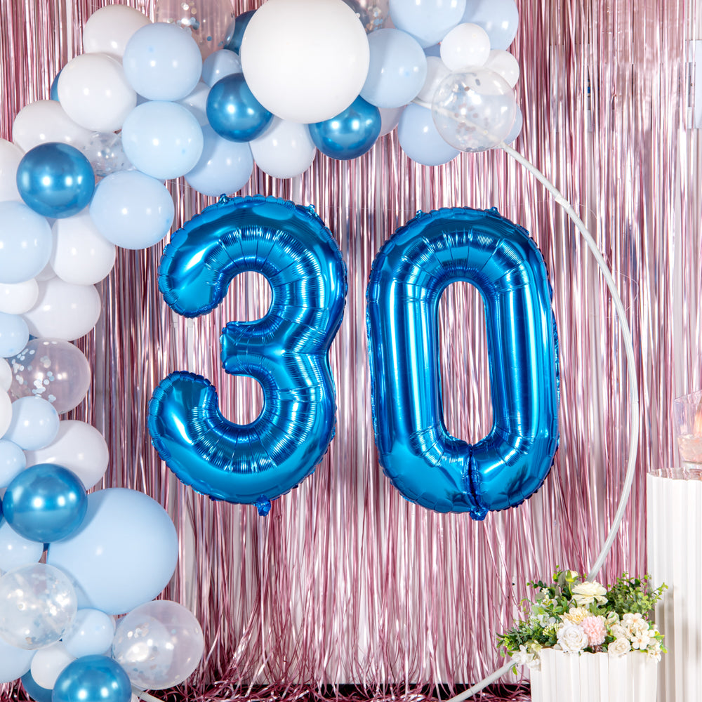 Balloonify Blue Mylar Number 0 Balloon - 40" - 1 count box
