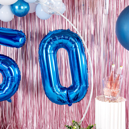 Balloonify Blue Mylar Number 0 Balloon - 40" - 1 count box
