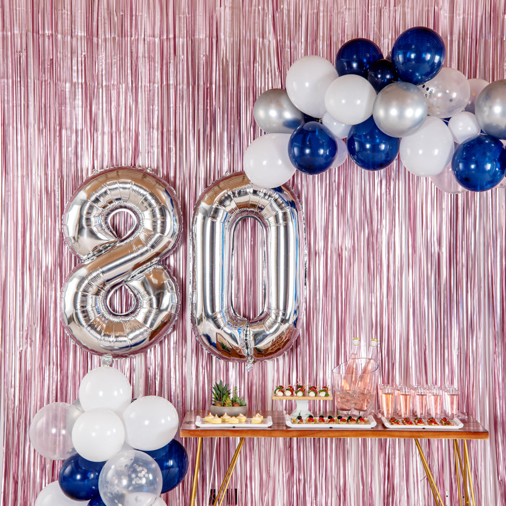Balloonify Silver Mylar Number 0 Balloon - 40" - 1 count box