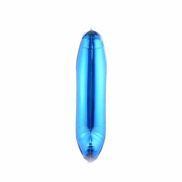 Balloonify Blue Mylar Number 1 Balloon - 40" - 1 count box