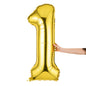 Balloonify Gold Mylar Number 1 Balloon - 40" - 1 count box