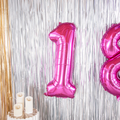 Balloonify Pink Mylar Number 1 Balloon - 40" - 1 count box
