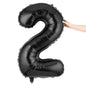 Balloonify Black Mylar Number 2 Balloon - 40" - 1 count box