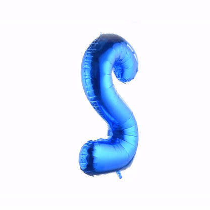 Balloonify Blue Mylar Number 2 Balloon - 40" - 1 count box