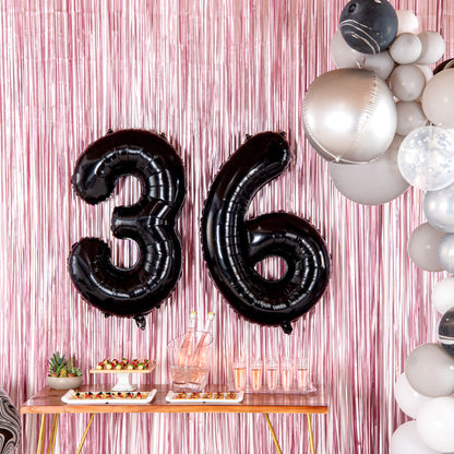 Balloonify Black Mylar Number 3 Balloon - 40" - 1 count box