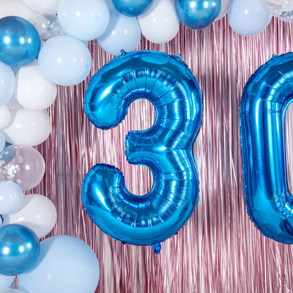Balloonify Blue Mylar Number 3 Balloon - 40" - 1 count box
