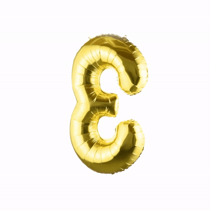 Balloonify Gold Mylar Number 3 Balloon - 40" - 1 count box
