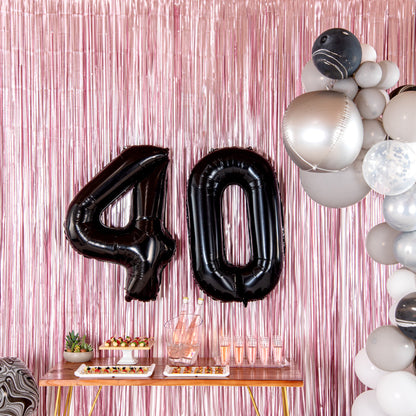 Balloonify Black Mylar Number 4 Balloon - 40" - 1 count box