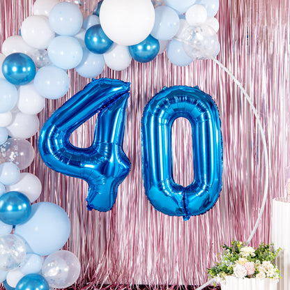 Balloonify Blue Mylar Number 4 Balloon - 40" - 1 count box