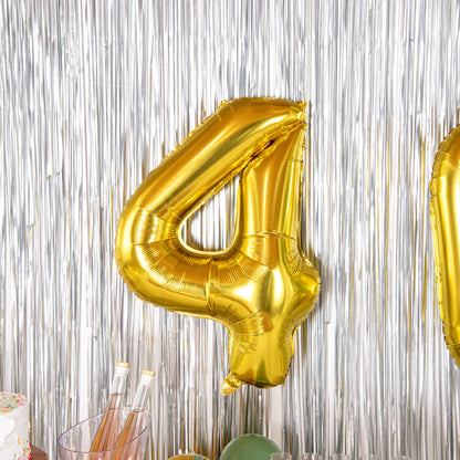 Balloonify Gold Mylar Number 4 Balloon - 40" - 1 count box