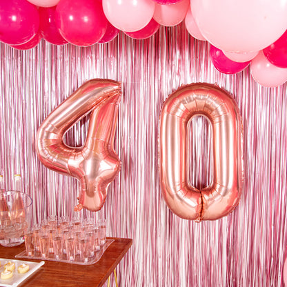 Balloonify Rose Gold Mylar Number 4 Balloon - 40" - 1 count box