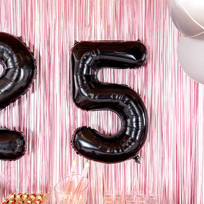 Balloonify Black Mylar Number 5 Balloon - 40" - 1 count box