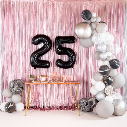 Balloonify Black Mylar Number 5 Balloon - 40" - 1 count box