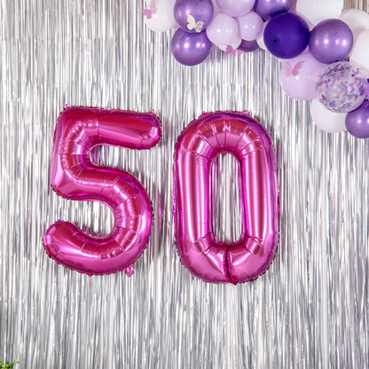 Balloonify Pink Mylar Number 5 Balloon - 40" - 1 count box