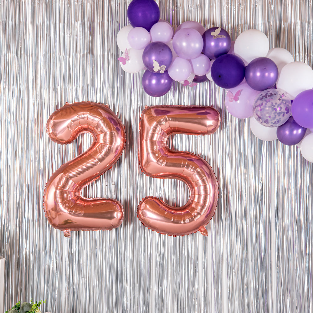 Balloonify Rose Gold Mylar Number 5 Balloon - 40" - 1 count box