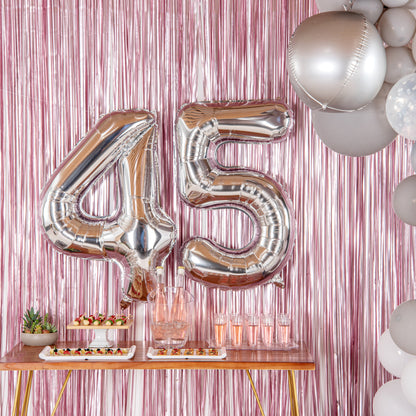 Balloonify Silver Mylar Number 5 Balloon - 40" - 1 count box