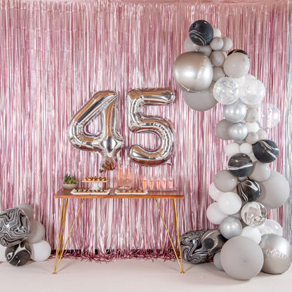 Balloonify Silver Mylar Number 5 Balloon - 40" - 1 count box
