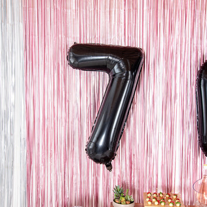 Balloonify Black Mylar Number 7 Balloon - 40" - 1 count box