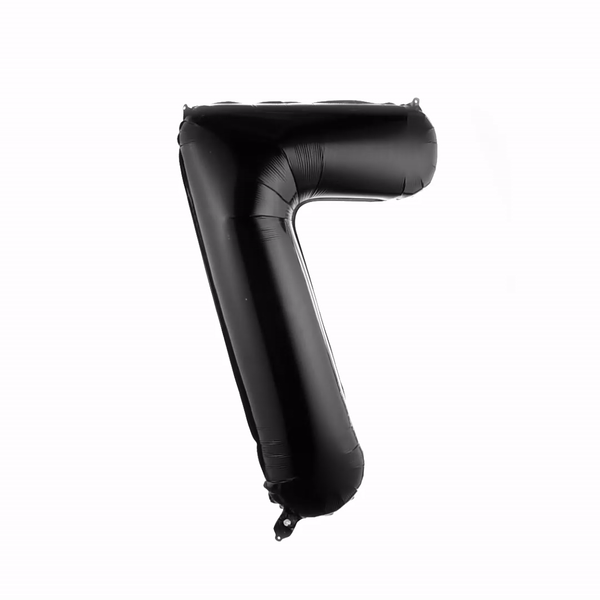 Balloonify Black Mylar Number 7 Balloon - 40" - 1 count box