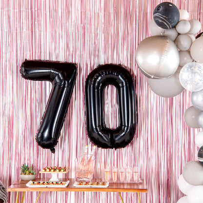Balloonify Black Mylar Number 7 Balloon - 40" - 1 count box