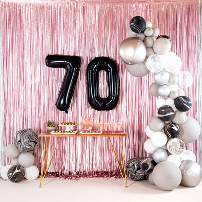Balloonify Black Mylar Number 7 Balloon - 40" - 1 count box