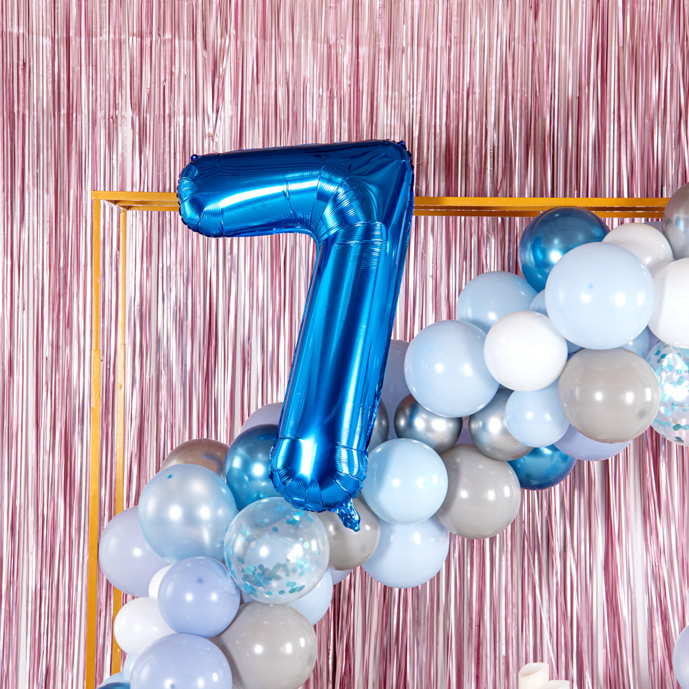 Balloonify Blue Mylar Number 7 Balloon - 40" - 1 count box