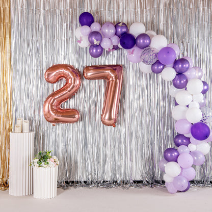 Balloonify Rose Gold Mylar Number 7 Balloon - 40" - 1 count box