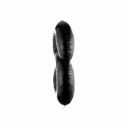 Balloonify Black Mylar Number 8 Balloon - 40" - 1 count box