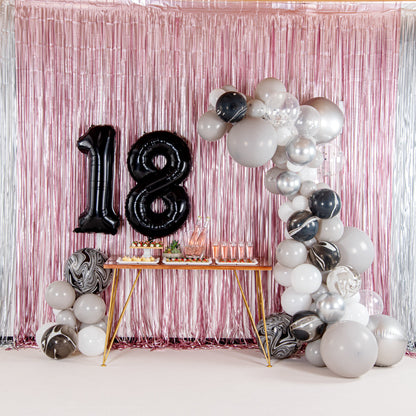 Balloonify Black Mylar Number 8 Balloon - 40" - 1 count box