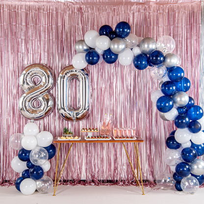 Balloonify Silver Mylar Number 8 Balloon - 40" - 1 count box
