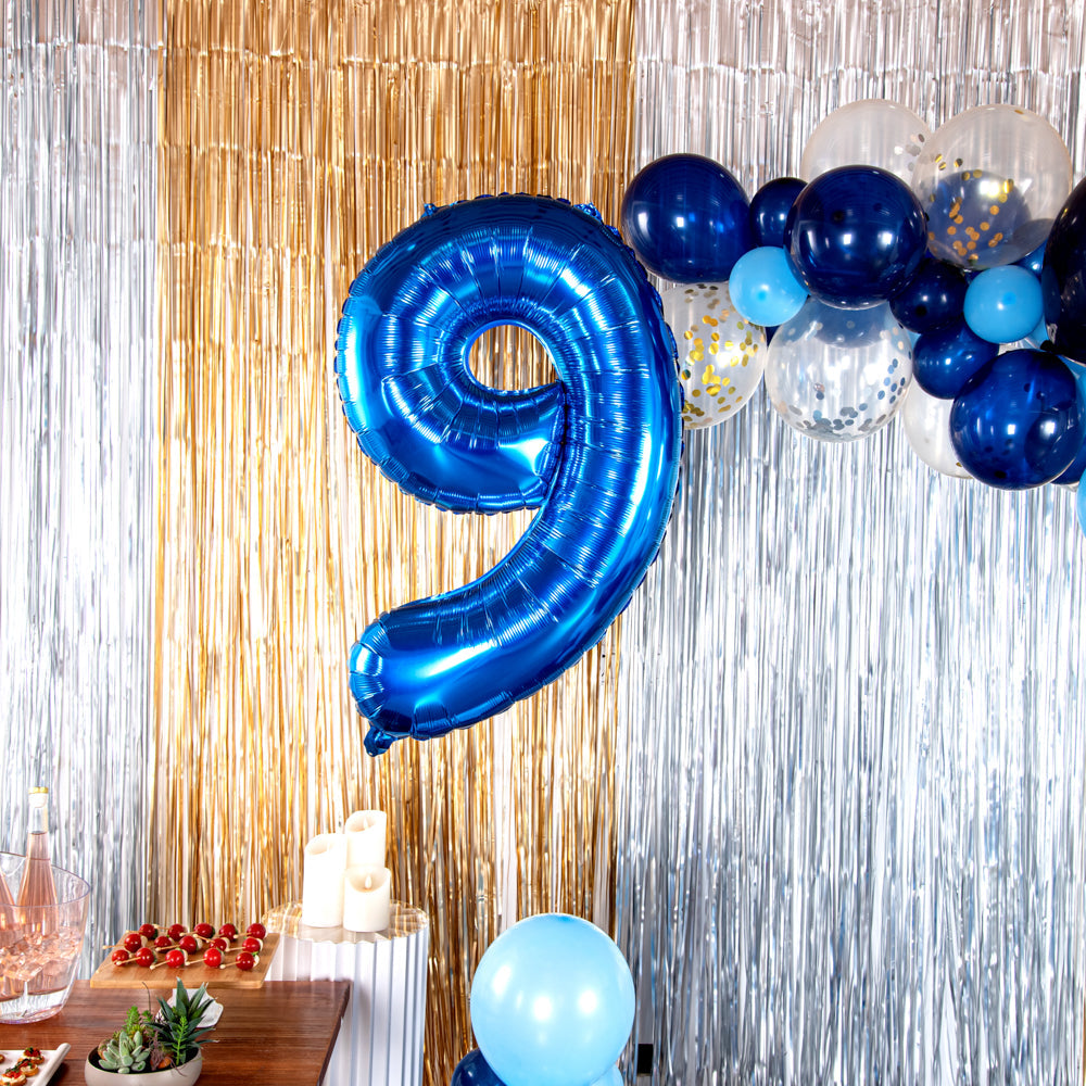 Balloonify Blue Mylar Number 9 Balloon - 40" - 1 count box