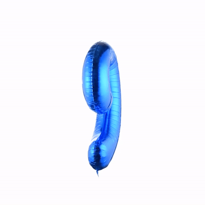 Balloonify Blue Mylar Number 9 Balloon - 40" - 1 count box