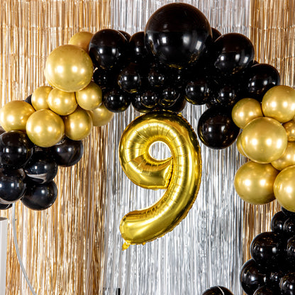 Balloonify Gold Mylar Number 9 Balloon - 40" - 1 count box