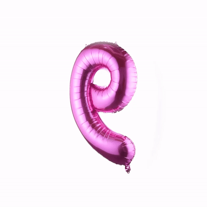 Balloonify Pink Mylar Number 9 Balloon - 40" - 1 count box
