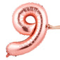 Balloonify Rose Gold Mylar Number 9 Balloon - 40" - 1 count box