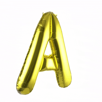 Balloonify Gold Mylar Letter A Balloon - 40" - 1 count box