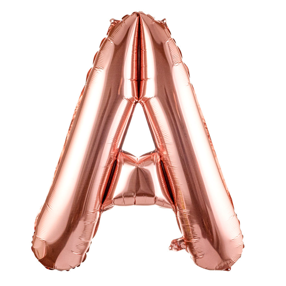 Balloonify Rose Gold Mylar Letter A Balloon - 40" - 1 count box