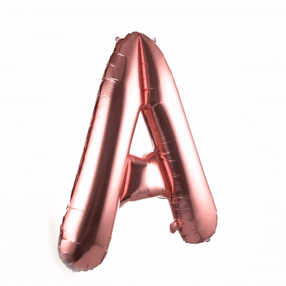 Balloonify Rose Gold Mylar Letter A Balloon - 40" - 1 count box