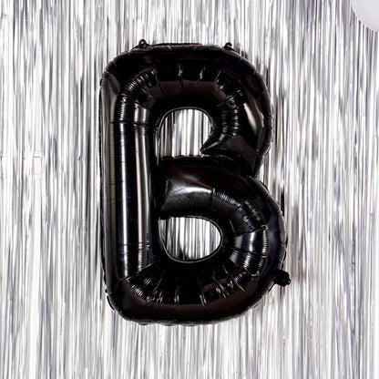 Balloonify Black Mylar Letter B Balloon - 40" - 1 count box