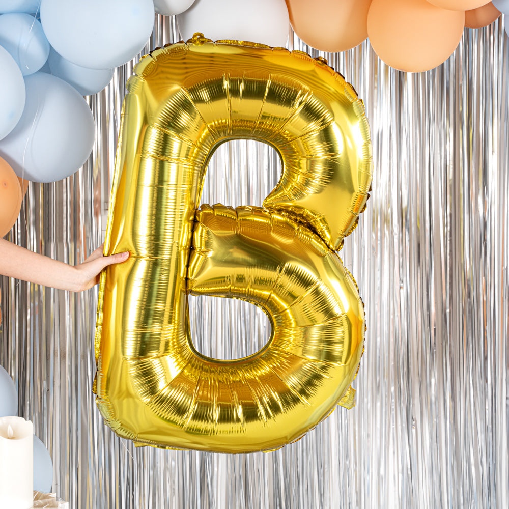 Balloonify Gold Mylar Letter B Balloon - 40" - 1 count box