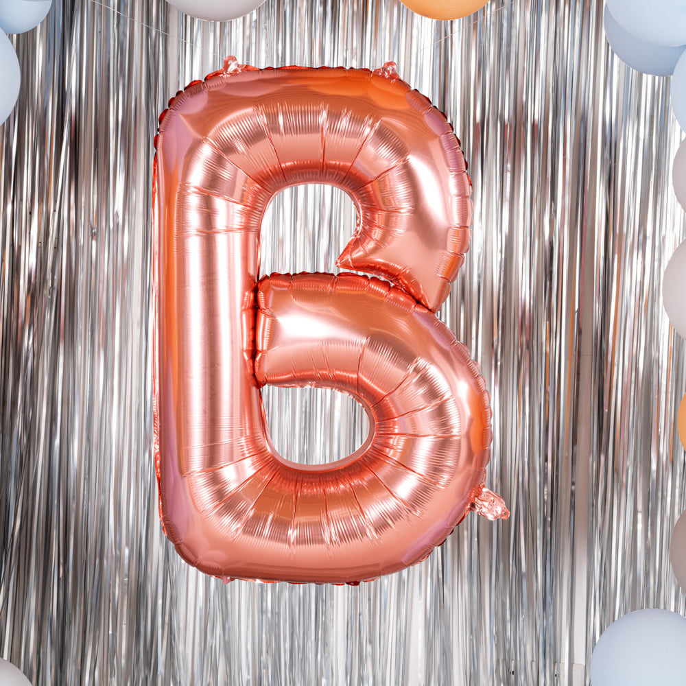 Balloonify Rose Gold Mylar Letter B Balloon - 40" - 1 count box