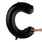 Balloonify Black Mylar Letter C Balloon - 40" - 1 count box