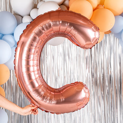 Balloonify Rose Gold Mylar Letter C Balloon - 40" - 1 count box
