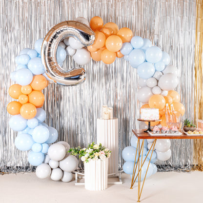 Balloonify Silver Mylar Letter C Balloon - 40" - 1 count box