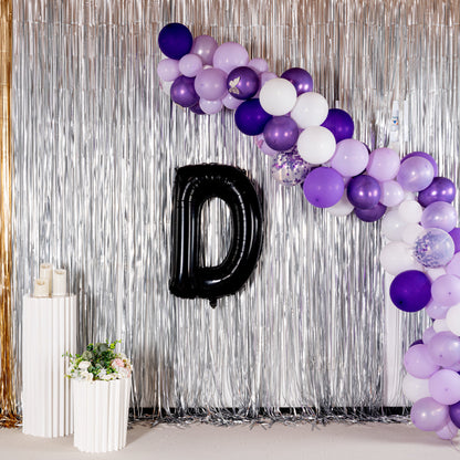 Balloonify Black Mylar Letter D Balloon - 40" - 1 count box